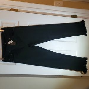 MAJE Black Fringe Jean